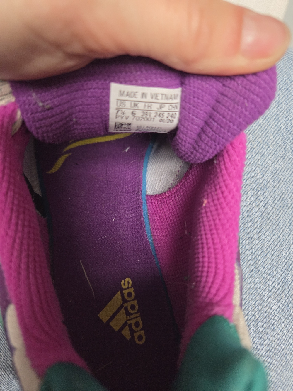 Adidas Purple Running Shoes